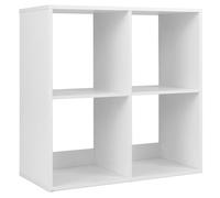 GIANTEX Bibliothèque à 2/3/4/6 cubes ouverts, bibliothèque compacte, combinable, avec protection anti-basculement, étagère modulaire moderne pour salon, studio, blanc (69,5 x 33 x 69,5 cm)
