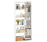 GIANTEX Bibliothèque en bois, 163 cm, avec 11 compartiments ouverts, 2 kits anti-basculement, séparateur de pièce, étagère de rangement autoportante pour salon et bureau, blanche