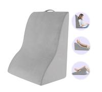 GIANTEX Coussin de lecture pour canapé et lit, coussin confortable et doux avec housse amovible, coussin de coin, support pour dossier et jambes avec design ergonomique et poignée