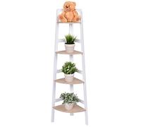 Giantex Étagère d'angle Meuble de Rangement Deux Modèles 3 Étages ou 4 Étages au Choix Style Scandinave (138)