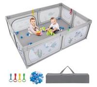Giantex Grand Parc pour Bébé avec Balles Océaniques, 206 x 147 x 68,5 CM(Monde sous-marin) G
