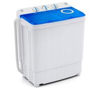 Giantex GX10587US-DK-GX-PF, 18,0 livres de lavage compact Spinner combiné avec drainage de pompe, double cuve de 11 lb de tour, lave-linge portable pour appartement, RV Dorm College
