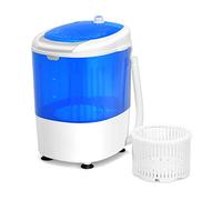 Giantex GX24977-PE Mini machine à laver et machine à filer, capacité de 5 livres, semi-automatique, compact, pour buanderie, appartement, chambre, camping-car, machine à laver portable