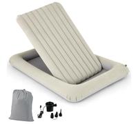 GIANTEX Lit Gonflable de Voyage pour Enfant avec Pompe Électrique, Matelas Portable pour Tout-petit, Kit de Réparation Inclus