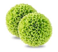 GIANTEX Lot de 2 Boules de Buis Artificielles de 28 cm, Plantes Fautes Rondes d'Intérieur et d'Extérieur, Feuilles Réalistes, Décoration à Suspendre pour Jardin, Maison (Vert)