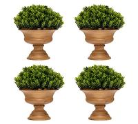 Giantex Lot de 4 mini plantes artificielles en pot pour décoration intérieure en pot (forme d'anana)