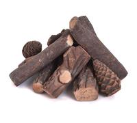 GIANTEX Lot de 9 bûches décoratives en céramique pour intérieur et extérieur, pour cheminées au bioéthanol, cheminée électrique, foyer