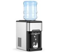 Machine à Glaçons 3 en 1 avec Distributeur d'eau Froide/Chaude, Compact Portable