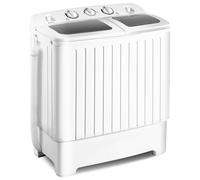 Giantex Machine à laver portable de 20 kg, machine à laver et spinner, double baignoire de 3,5 kg et une rotation de 3,8 kg, petit linge compact, machine à laver portable pour appartement, chambre