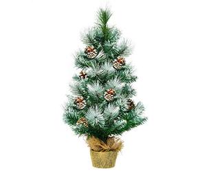 GIANTEX Mini arbre de Noël, arbre artisanal en PVC, petit arbre de Noël, arbre de Noël, arbre de Noël, arbre de Noël, arbre de Noël, arbre de Noël, décoration de Noël, intérieur et extérieur, 60 cm