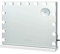 GIANTEX Miroir Hollywood, Miroir de Maquillage 15LED avec Écran Tactile & Loupe de Grossissant 10X & Haut-Parleur Bluetooth, Lumière 3 Modes Réglable, 58 x 15 x 48 cm