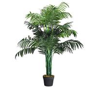 GIANTEX Plante artificielle de 110 cm de haut, faux palmier avec pot, plante décorative pour salon, entrée, balcon