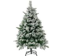 Giantex Sapin de noël artificiel 135 cm, arbre de noël lumineux décoratif Vert