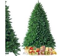 CostwaySapin de Noël Artificiel 150 CM 600 Branches Matériel PVC Arbre de Noël avec Socle en Métal Décoration de Noël