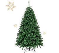GIANTEX Sapin de Noël Artificiel 180 cm, Arbre de Noël Décoration Intérieur en PVC avec 1355 Branches, Support en Métal Pliable, Arbre Décoratif pour Maison, Bureau