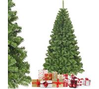 GIANTEX Sapin de Noël Artificiel 230 CM- 1346 Branches- Arbre de Noël Automatique- Support en Métal Pliable-Parfaite Décor de Fête