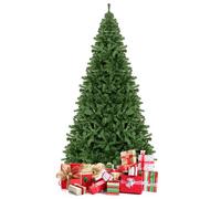 GIANTEX Sapin de Noël Artificiel 270CM, Arbre de Noël avec Pied en Fer, 2132 Branches en PVC, Idéale Décoration de Fêtes, Vert