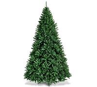 GIANTEX Sapin de Noël Artificiel 275 cm, Arbre de Noël Décoration Intérieur en PVC avec 3594 Branches, Support en Métal Pliable, Arbre Décoratif pour Maison, Bureau