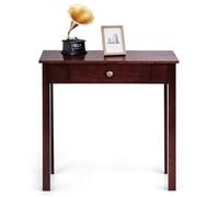 Giantex Table Console avec Tiroir, Console Meuble en Bois, 71 x 30 x 71 cm, Petite Console Entrée avec Pieds en Bois de Pin, Style Vintage, Table d’Entrée pour Couloir, Salon (Café)