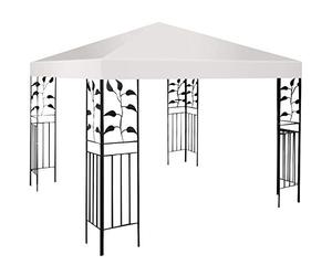 GIANTEX Toile de Toit de Rechange 3 x 3 M Protection Solaire, Tonnelle de Jardin Facile à Installer, pour Jardin, Plage, Parc, Beige