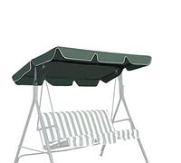 GIANTEX Toit de rechange pour balancelle de jardin - Toit pare-soleil universel 2 places/3 places - Housse de rechange imperméable - Auvent pare-soleil (vert, 168 x 115 cm)