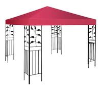 Giantex Toit de Rechange pour Tonnelle de Jardin 3x3M Imperméable en Polyester Trou d'Aération Équipé Rouge Vineux au Choix