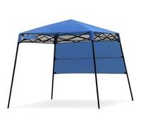 Tonnelle Pliante 181 x 181 cm, pour Protection Solaire, Portable et Léger, Bleu