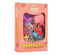 GIANTmicrobes Coffret cadeau à thème science du cerveau Apprenez plus sur les neurosciences avec cet ensemble de 5 pièces de porte-clés en peluche, jeu éducatif