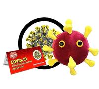 GIANTmicrobes COVID Peluche Coronavirus Peluche Rouge 15 cm Unisexe Pédagogique à collectionner ou à offrir