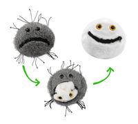 GIANTmicrobes Peluche contre le cancer se transforme en cellules saines - Apprenez-en plus sur la santé et les maladies avec ce cadeau éducatif pour les patients, les étudiants, les scientifiques, les