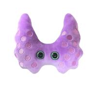 GIANTmicrobes Peluche thyroïde Animal en peluche thyroïde Cadeaux de récupération de chirurgie thyroïdienne Cadeaux lupus Sensibilisation au canc