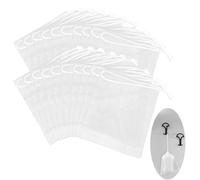 Giantree 20pcs sac de savon, sac de savon avec cordon de serrage, sac de filet de savon filets de mousse sac de savon corps nettoyage du visage accessoires exfoliation filet sac accessoires nettoyage