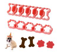 Giantree Lot de 2 mini emporte-pièces en forme d'os de chien de 2,5 cm - Emporte-pièces mignons en forme de patte de chien - Emporte-pièces faits maison pour la cuisson de gâteaux, cookies, sucre -