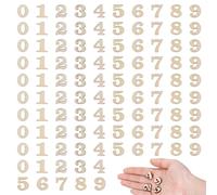 Giantree Lot de 200 numéros en bois de 1,5 cm pour kits éducatifs pour arts de bricolage, artisanat et décoration de la maison