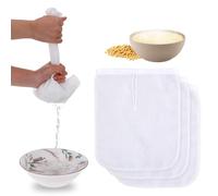 Giantree Lot de 3 sacs à lait de noix pour égoutter, 30,5 x 25,4 cm, tissu en nylon réutilisable pour filtrer le jus, le café, le yaourt, le thé, le lait, les amandes, le soja