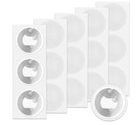 Giantree Lot de 50 autocollants NFC 25 mm NFC Ntag 213 Tags réinscriptibles Cartes NFC programmables Mémoire de 144 octets pour tous les téléphones et appareils compatibles NFC