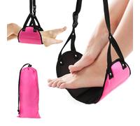 Giantree Repose-pieds d'avion, bagage à main, repose-pieds de voyage Hommock avec sac de rangement réglable pour les pieds suspendus Hamac pour les jambes en avion offre détente et confort pour les