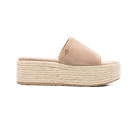 Gianvito Rossi - 40 Espadrilles compensées à plateforme en daim - Femme - Chaussures - Beige - Taille: 36 EU