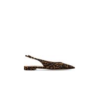Gianvito Rossi - Ballarines avec motif animal - Femme - Chaussures - Brun - Taille: 37 EU