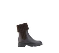 Gianvito Rossi - Bottines en Cuir avec Bandes Élastiques - Femme - Chaussures - Brun - Taille: 37 EU