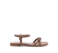 Gianvito Rossi - Chaussures Plates Marron Bride de Cheville - Femme - Chaussures - Brun - Taille: 38 EU