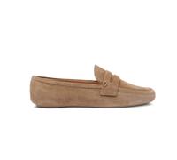 Gianvito Rossi - Mocassins Beige avec Plaque Logo dorée - Femme - Chaussures - Beige - Taille: 38 1/2 EU