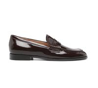 Gianvito Rossi - Mocassins en Cuir Bordeaux Rouge - Femme - Chaussures - Rouge - Taille: 39 EU