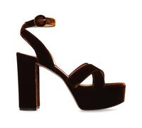 Gianvito Rossi - Sandales compensées Sabrina - Femme - Chaussures - Brun - Taille: 36 EU
