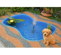 Giardini d'Acqua Art 514A Bassin de jardin préformé bleu clair modèle Bolsena Baignoire extérieure en plastique Poissons 600 l 178 x 130 x 45 étang artificiel Pond plantes marais Koi tortues nénuphar