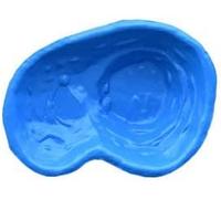 Giardini d'Acqua Étang de jardin préformé modèle caldonazzo bleu 110 x 78 x 28 capacité 90 l étang extérieur en plastique baignoire poissons plantes marais nénuphars Koi bricolage jardin