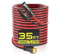 Gibbab Câble d'extension de charge pour connecteur solaire XT60, 10 AWG, câble adaptateur XT60 35 pieds vers panneau solaire pour batterie LiFePO4, station d'alimentation portable, Ecoflow