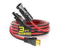 Gibbab Connecteur solaire vers XT60i, câble d'extension de charge 10/12 AWG, 6,1 m, câble adaptateur XT60 vers panneau solaire pour batterie LiFePO4, générateur solaire Ecoflow portable (10 AWG-91)