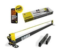 Gibbon Classic Support de Slackline Mobile Adulte-Enfant-Mixte, Noir, de 2 à 3 mètres de Longueur-Peut être étendue à 4 m grâce aux Slackrack Extension