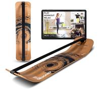 Gibbon Giboard Set Active Black - Planche d'Équilibre Slackline Complète - Inclus Sangle & Système de Tension - Bois de Hêtre FSC - Design Noir pour Fitness & Training